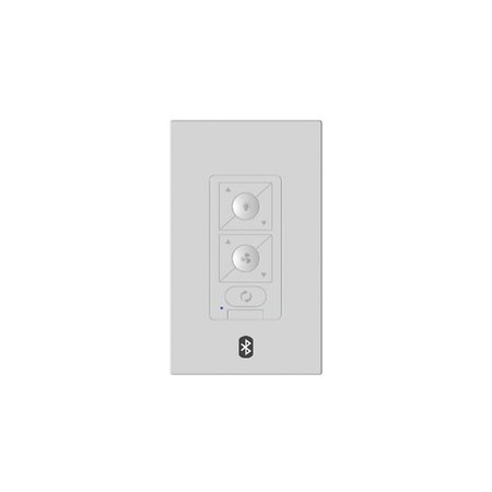 MODERN FORMS 6-Speed Bluetooth Ceiling Fan Wall Control with Single Pole Wallplate in White F-WCBT
